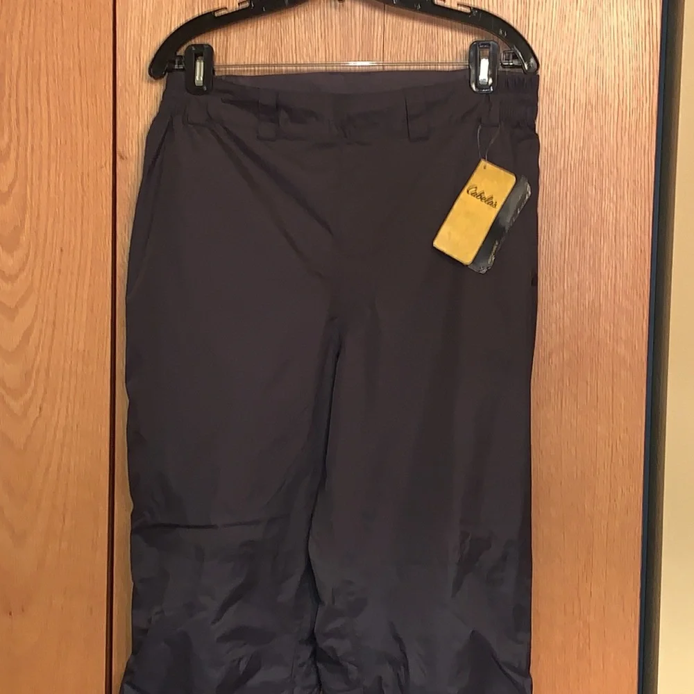 New with tags Cabela’s Drencher Rain pant Med packable waterproof pants gray NEW